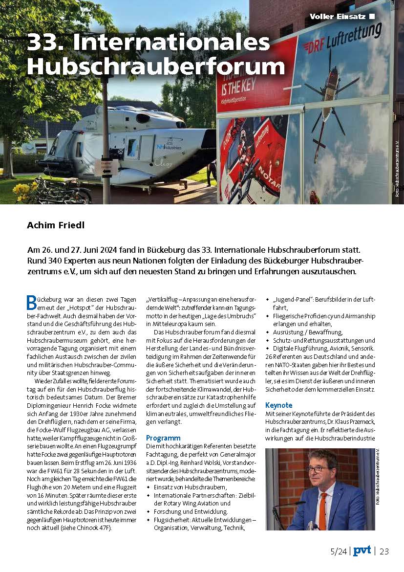 33. Hubschrauberforum Bericht in pvt 5 2024 e Paper Seite 4