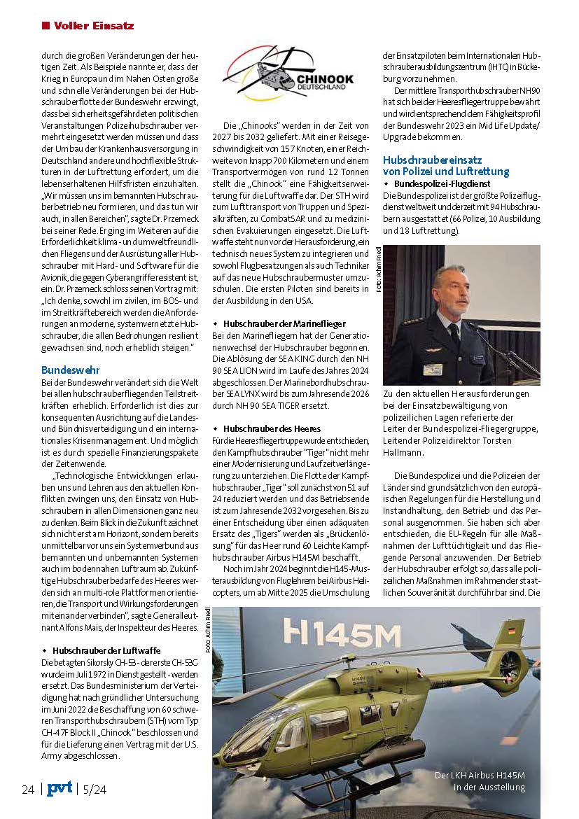 33. Hubschrauberforum Bericht in pvt 5 2024 e Paper Seite 5