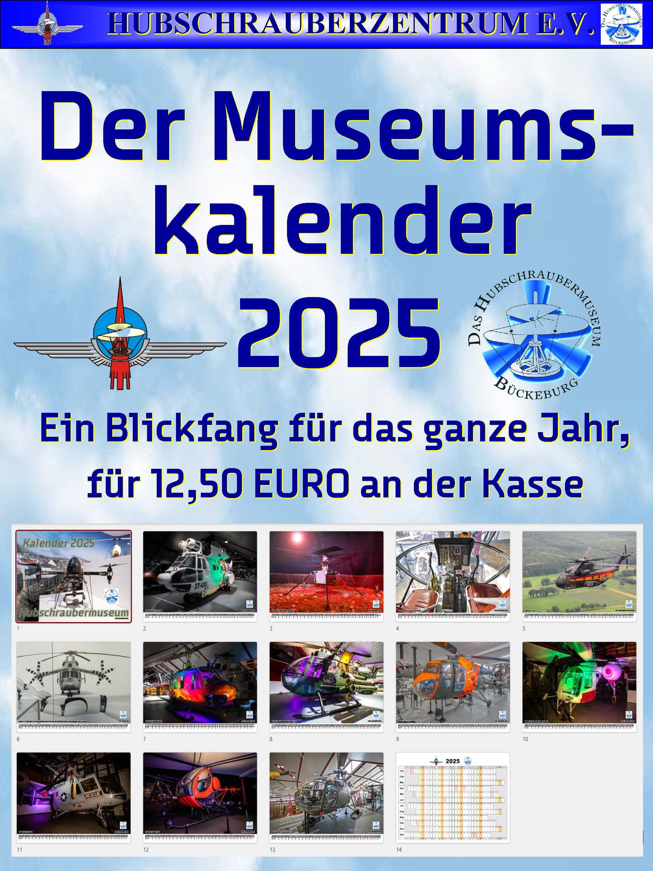 der Museumkskalender 2025 Blickfang